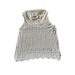 EST. 1946 Women's Knitted Cowl Neck Sleeveless Top